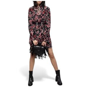 The Kooples
Western Paisley Print Peasant Dress Size 1 FR/ US Small NWT No Belt
